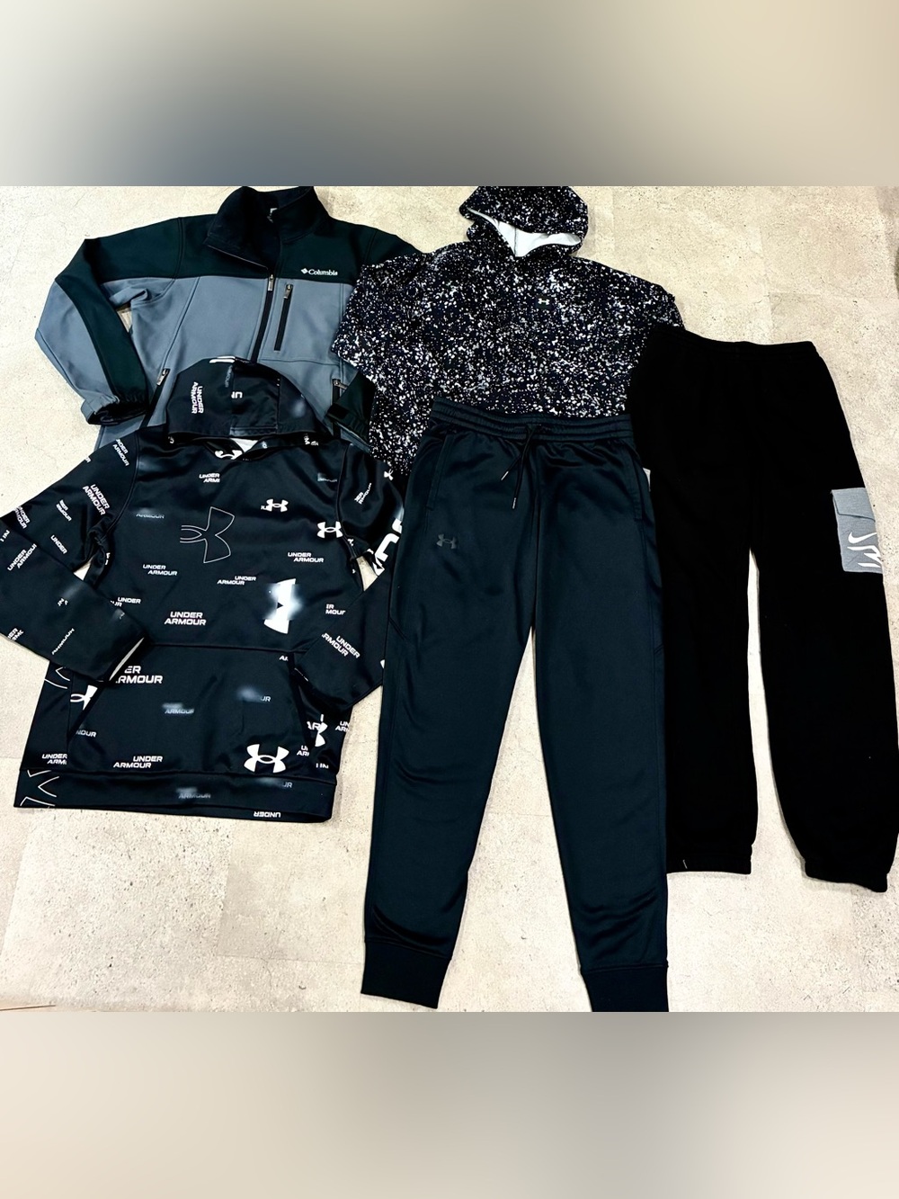 Boys UNDER ARMOUR/NIKE/COLUMBIA Jogger Sweatpants..Sweatshirts & Jacket, sz XL